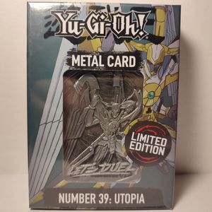 Yugioh Number 39 Utopia Metal Card Ingot Official Konami Collectible Figurine